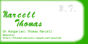 marcell thomas business card